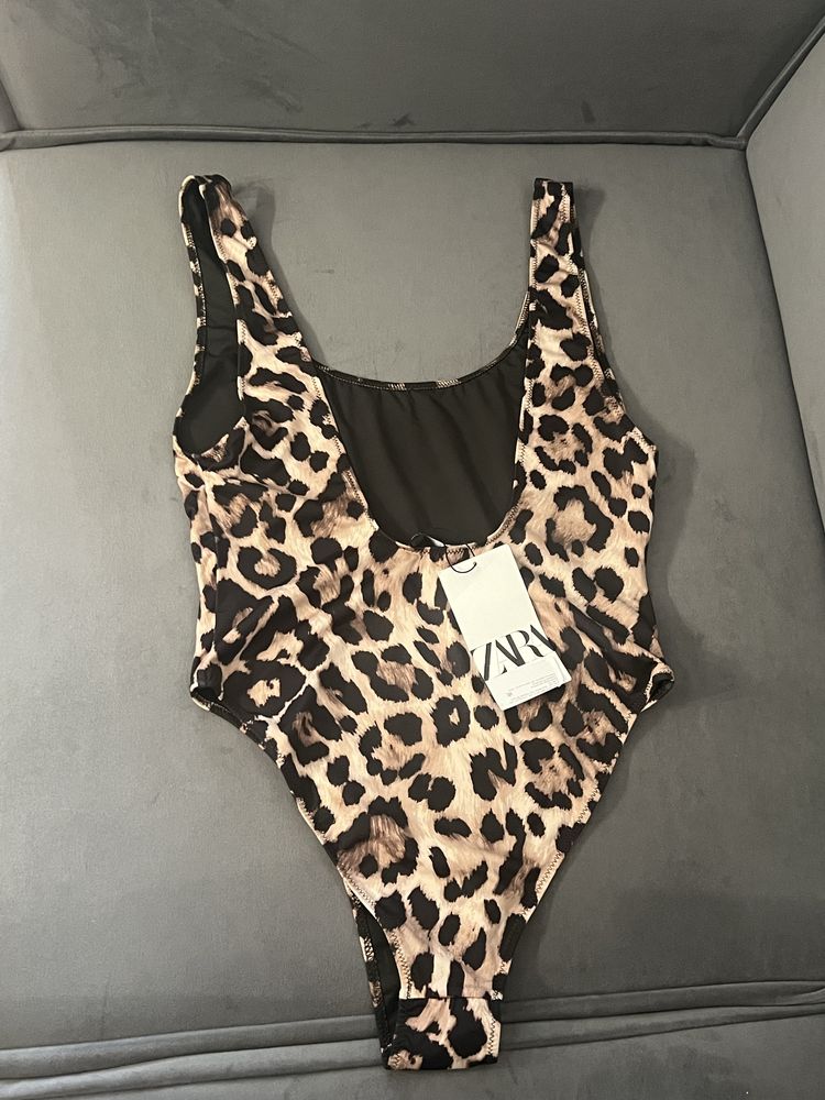 Zara купальник новый леопард женский зара
