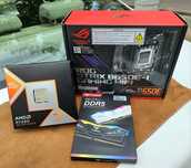 9800x3d + ROG Strix B650e-i Gaming WiFi + 32GB 6400cl32, новые