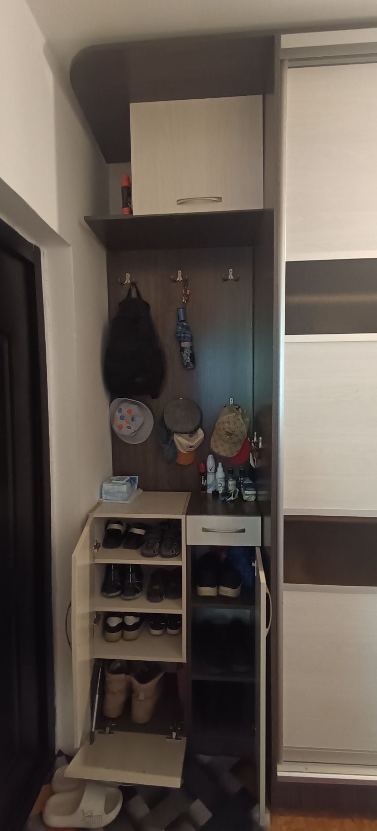 Прихожая. Прихожий шкаф купе с зеркалом