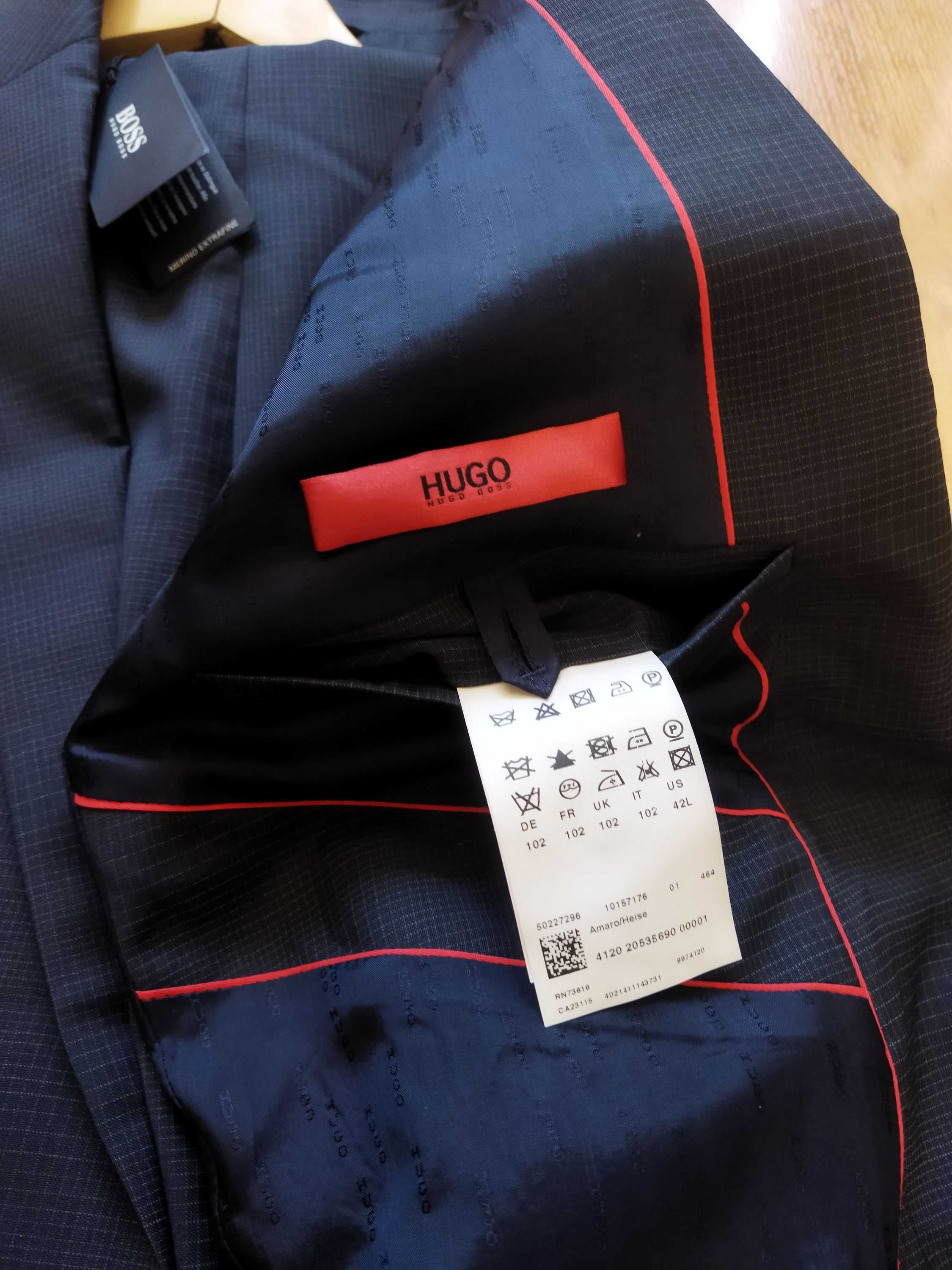 Костюм-двойка Hugo Boss (Германия),шерсть,оригинал,новый,р-р 50
