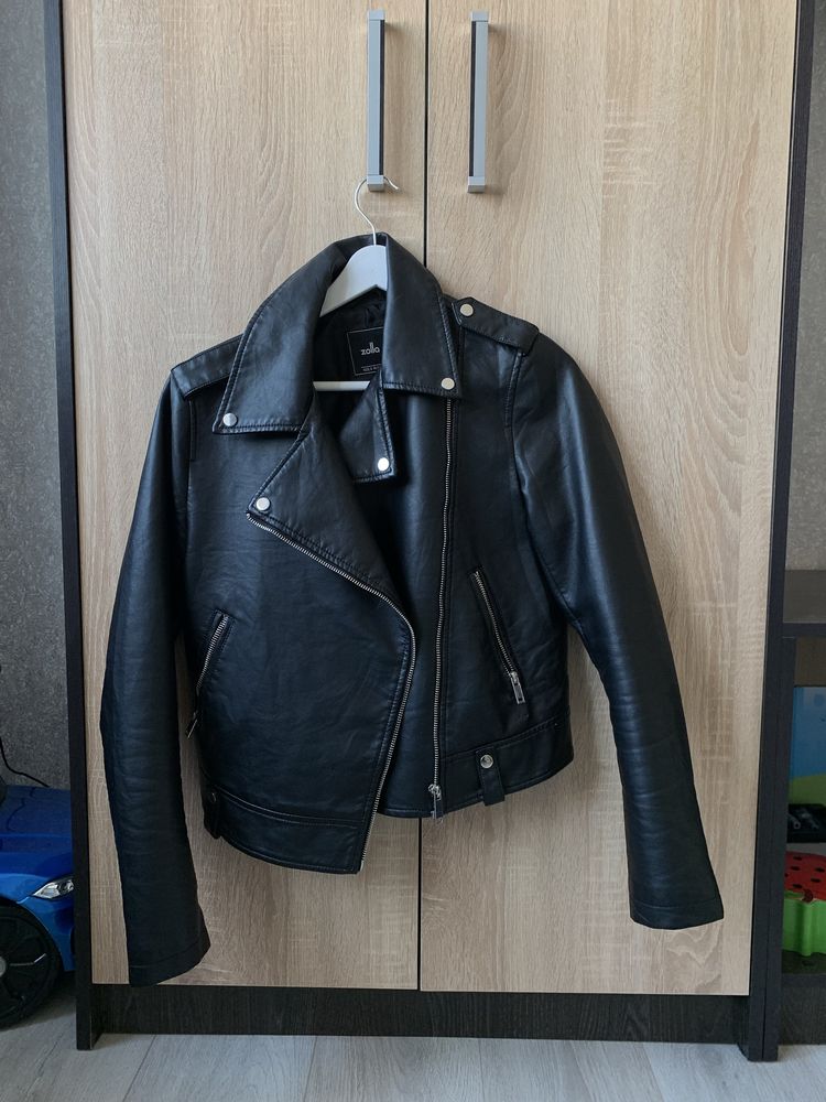 Кожанка косуха женская zara