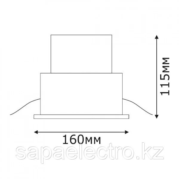 Свет-к teksan лампа DOWNLIGHT LED 627B 30W WHITE 5000K (TS)