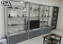 Прилавок витрина стеклянная из профиля, оборудование для магазина shvp