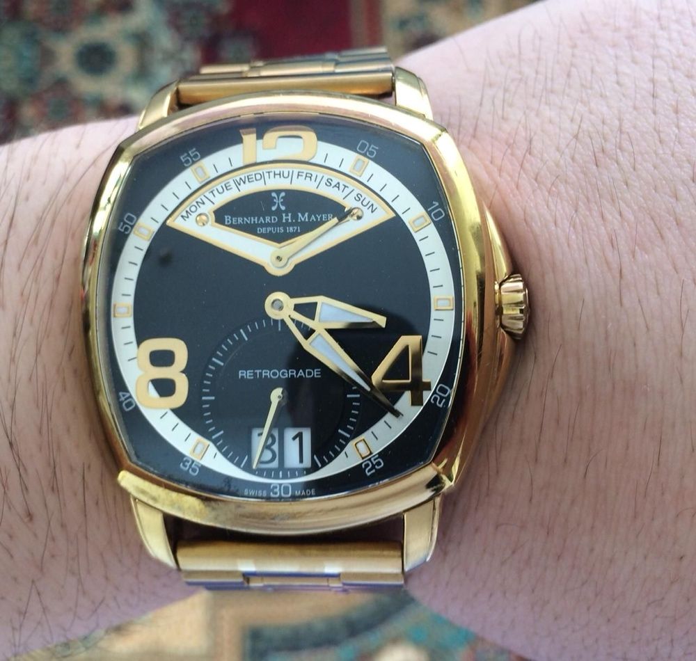 Швейцарские часы Bernhard H.Mayer La Retrograde Gold