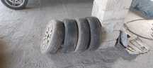 Продам б/у шины 175/70 R13 и титановые диски на 13