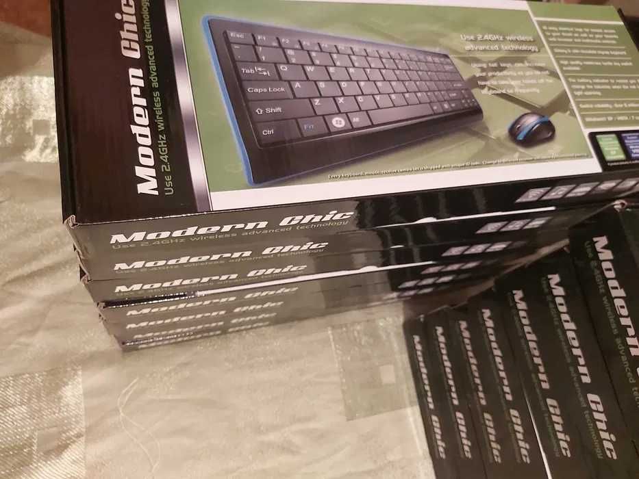 Беспроводные клавиатура+мышь, компактная, НОВЫЕ, для всех Windows и TV