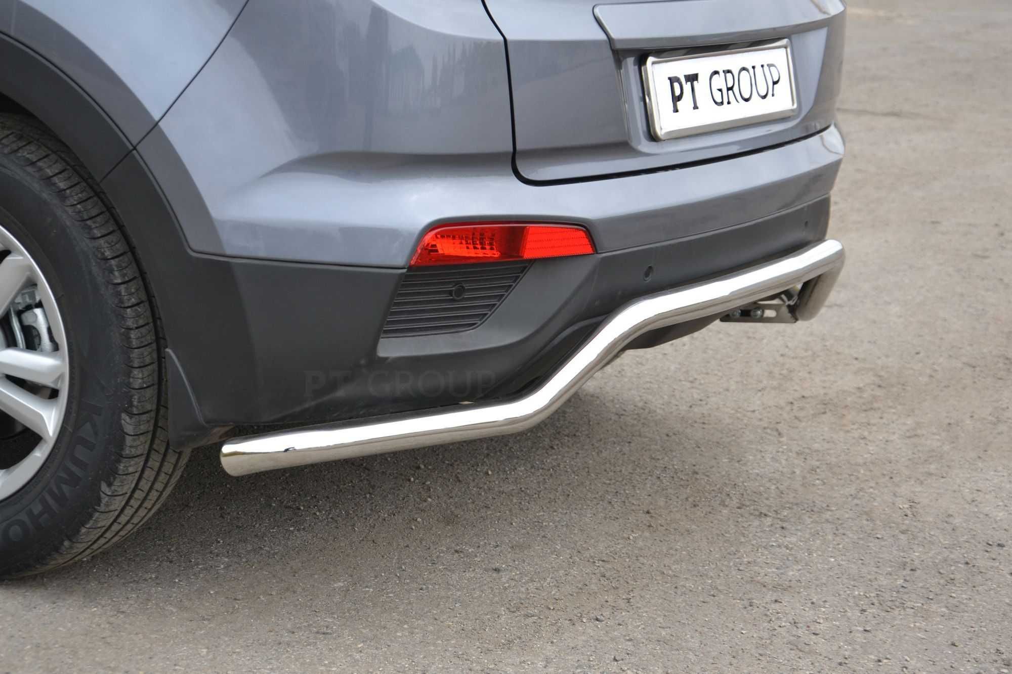 Защита заднего бампера "Волна" для HYUNDAI Creta от 2016 до 2020 г.в.
