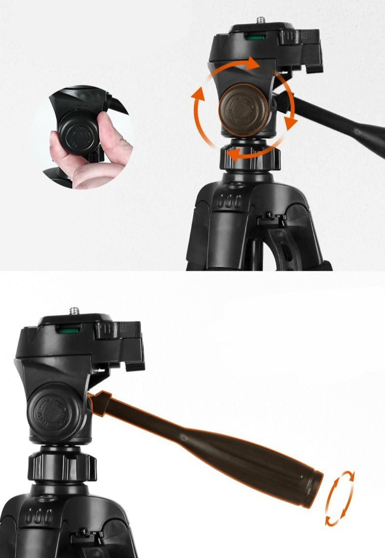 Полупрофессиональный штатив 150 см для камеры и смартфона ZK3540