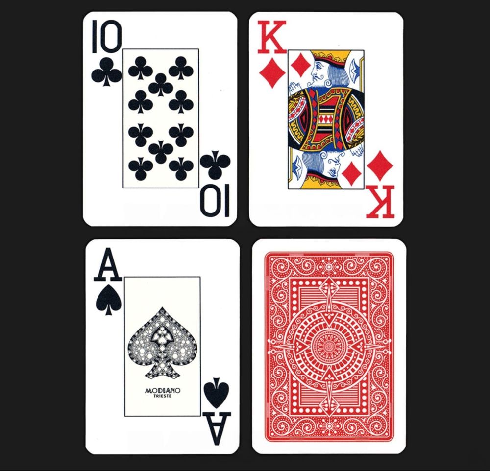 Карты Modiano Texas Poker 100 % пластик