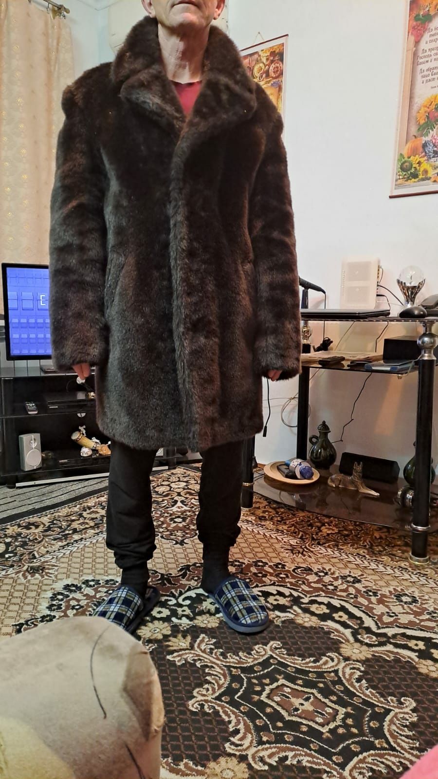 Шуба искусственная.