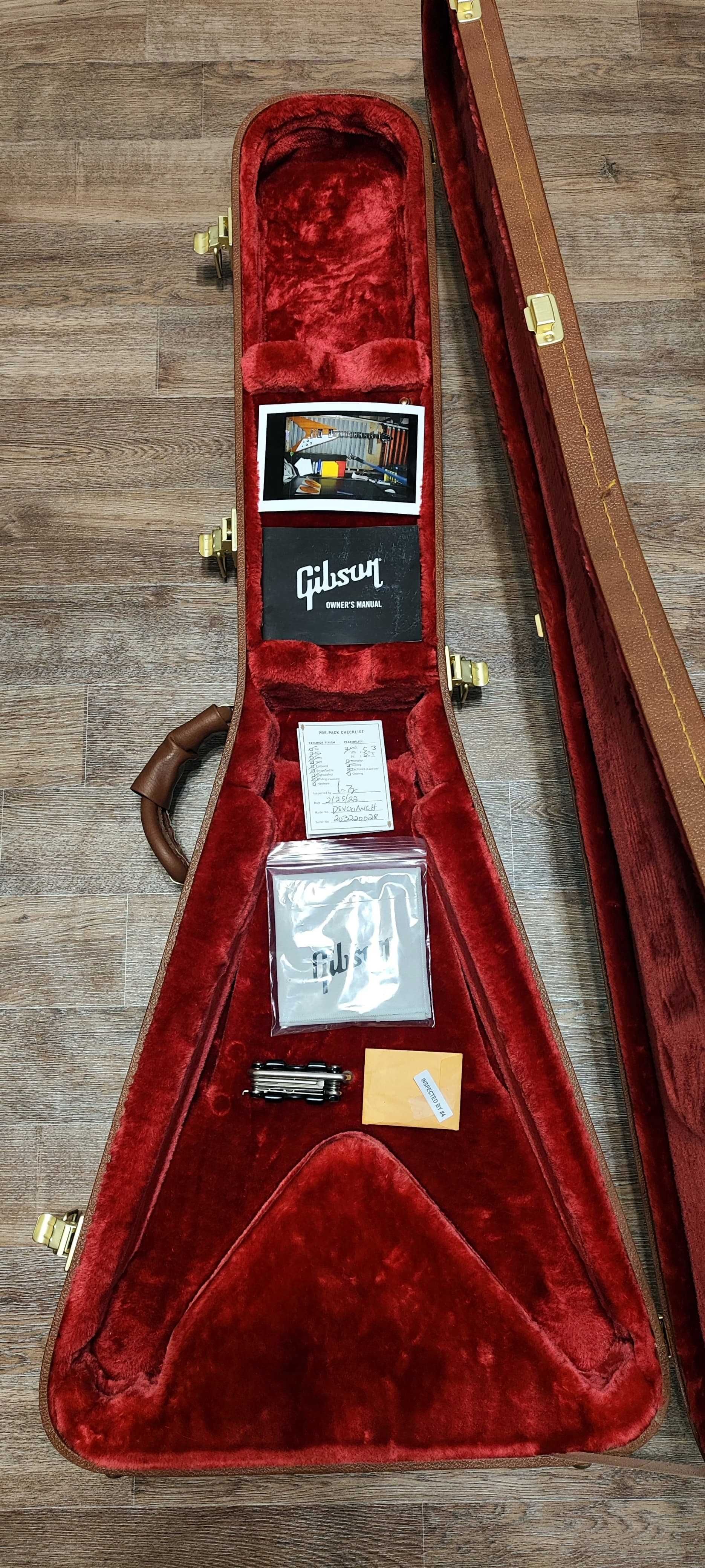 Электрогитара Gibson Flying V Antique Natural HotRod 2022