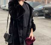 ПРЕМИЯЛЬНАЯ норковая шуба Black glama