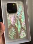 Красивый чехол на iphone 14pro с настоящими жемчужинами