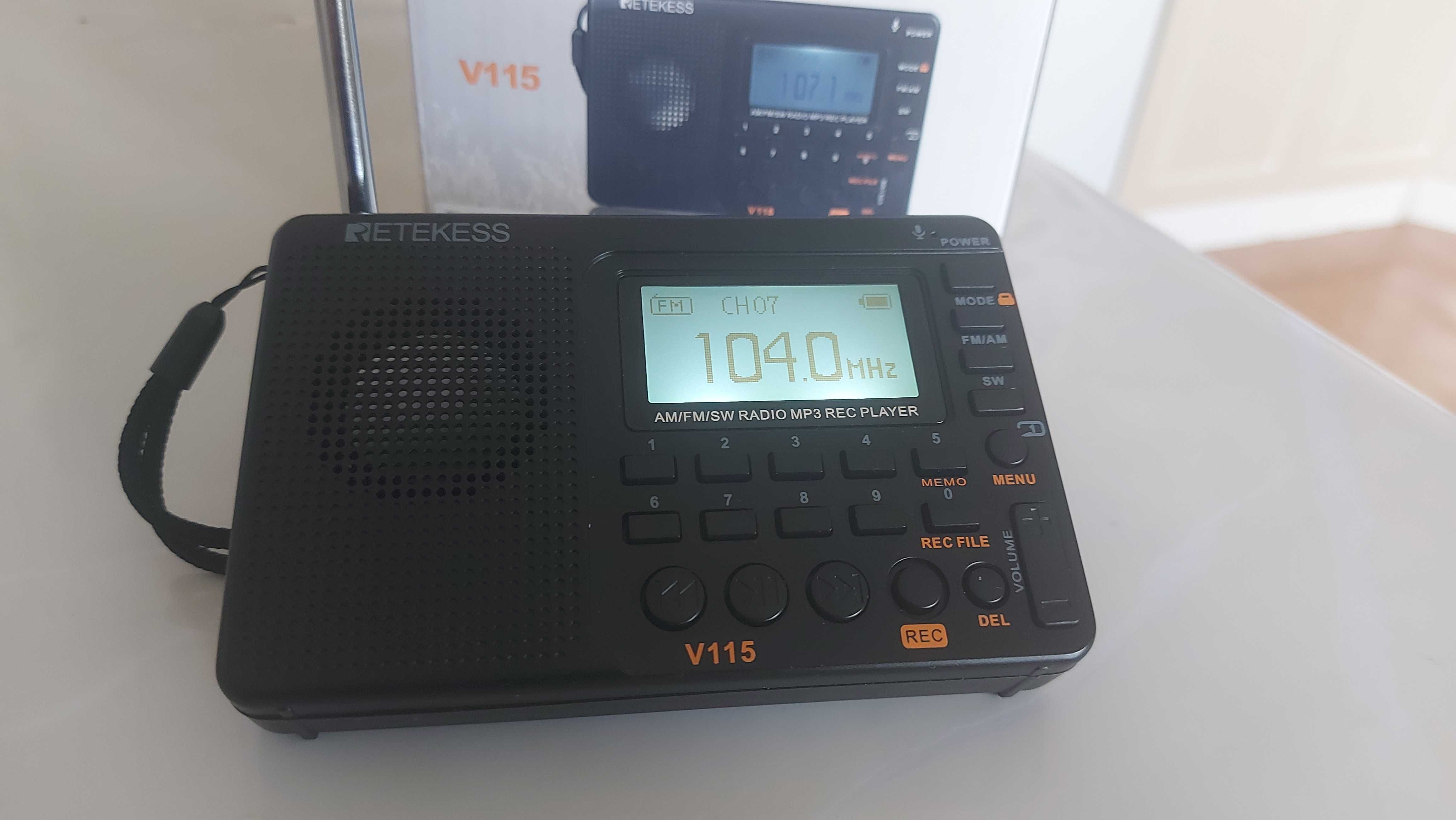 Новый Радиоприемник RETEKESS V115