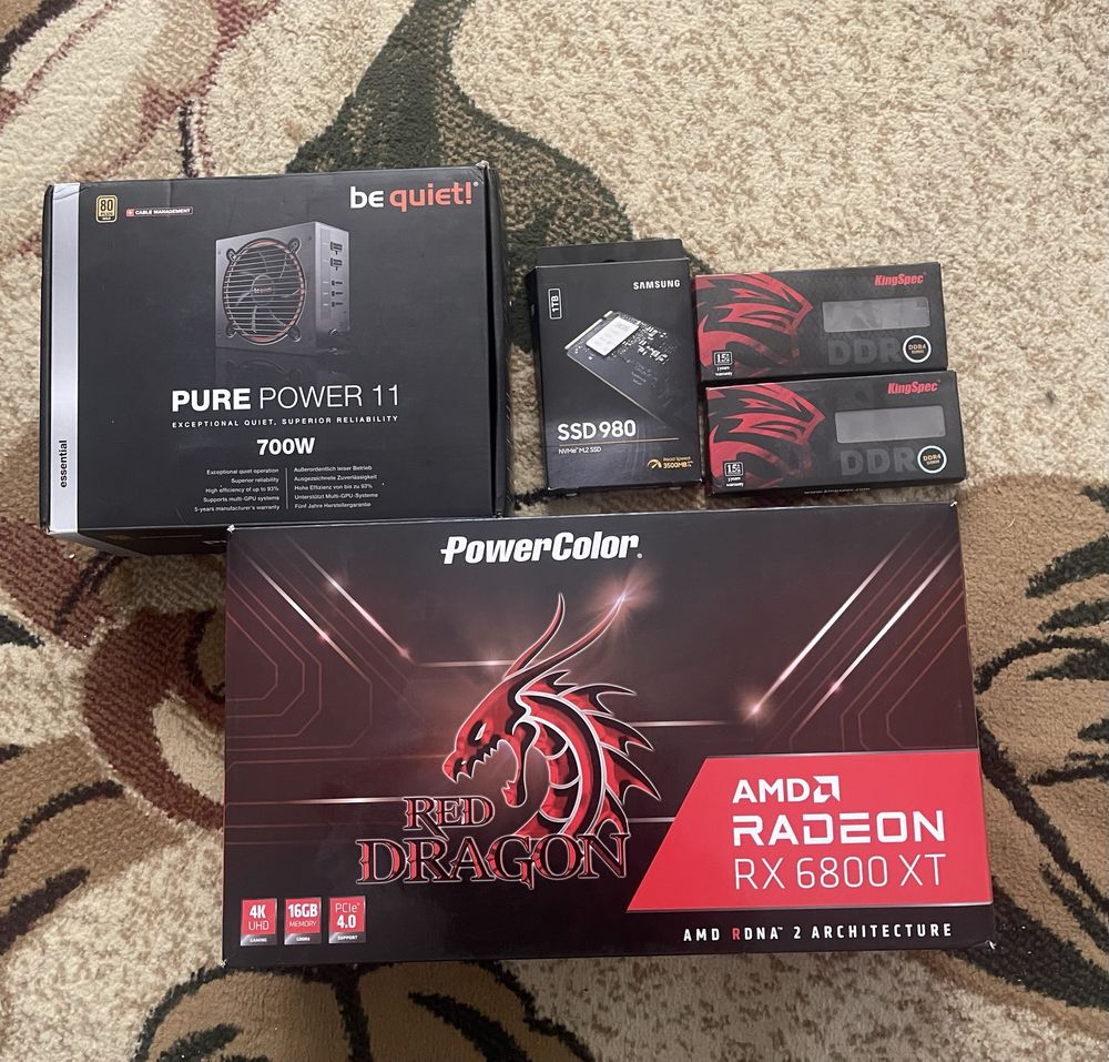Игровой компьютер rx6800xt+ryzen 7 2700x