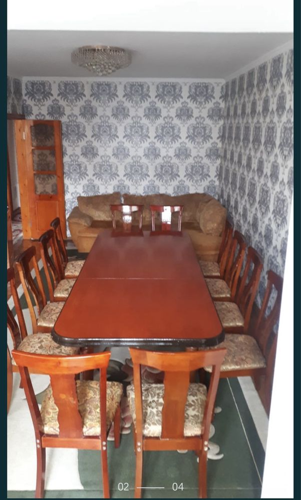 Стол, стулья из чистого дерева