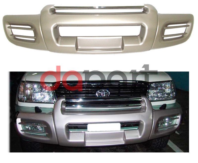 накладка на передний бампер Toyota Land Cruiser 100