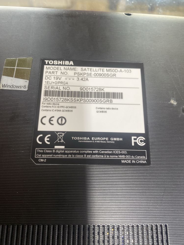 Ноутбук Toshiba