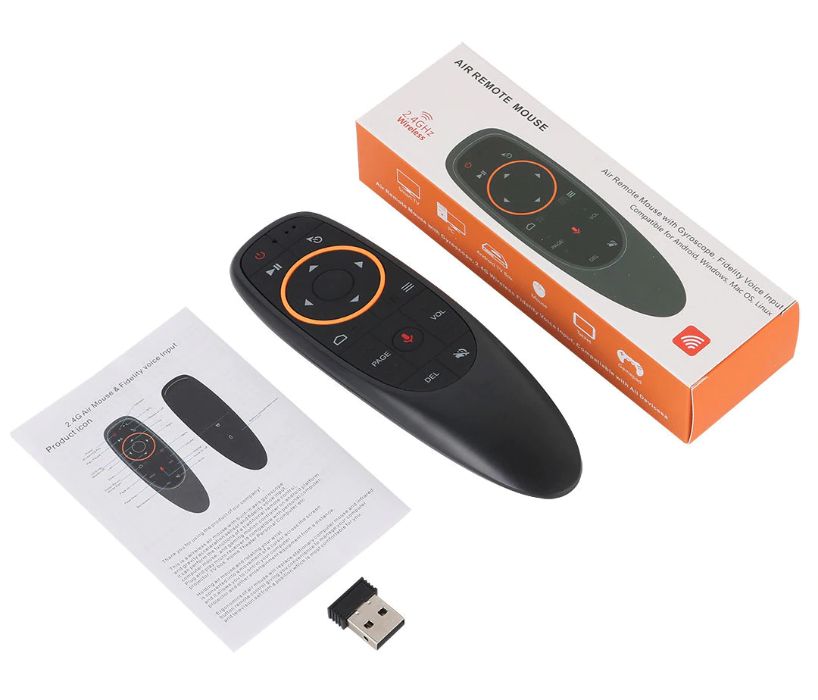 Новый Пульт аэромышь с гироскопом и голосовым поиском G10s (Air Mouse)