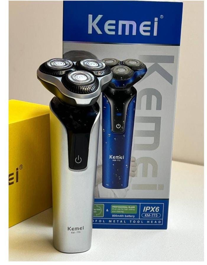 Электробритва новая Kemei KM-773 роторная от аккумулятора . Китай