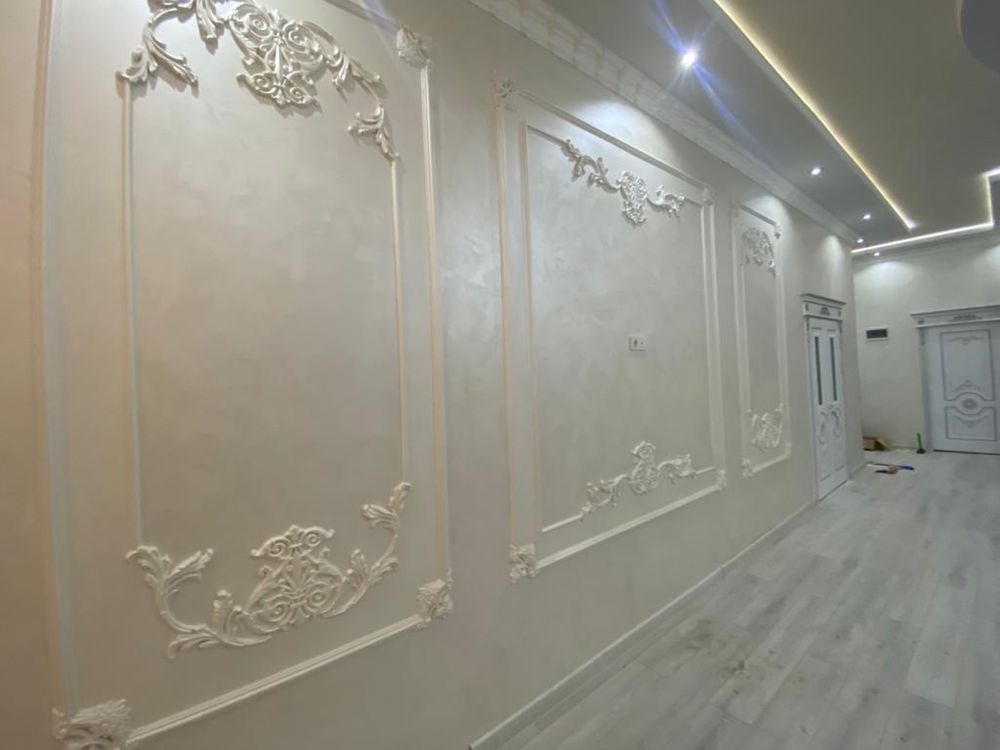 3D панели. Тяги из гипса. Молдинги. Сарыагаш, Шымкент. Доставка по Kz