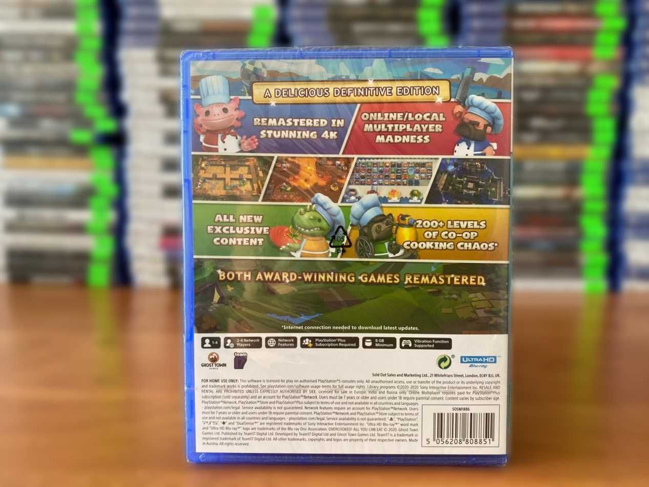 Новый Overcooked: All You Can Eat/ Адская Кухня PS5 Большой Выбор Игр