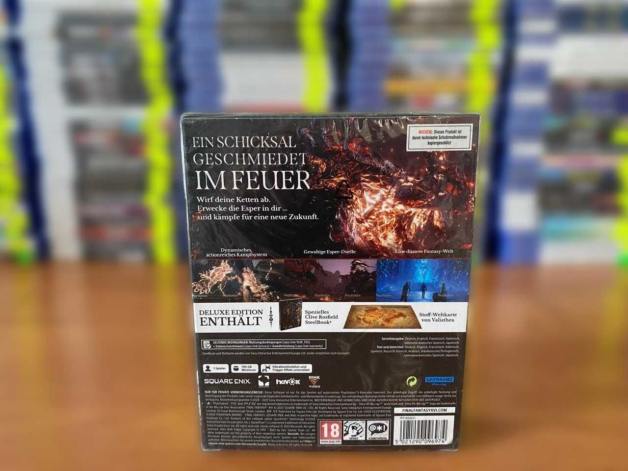 Новый Final Fantasy XVI 16 Deluxe Steelbook Edition PS5/Делюкс Издание