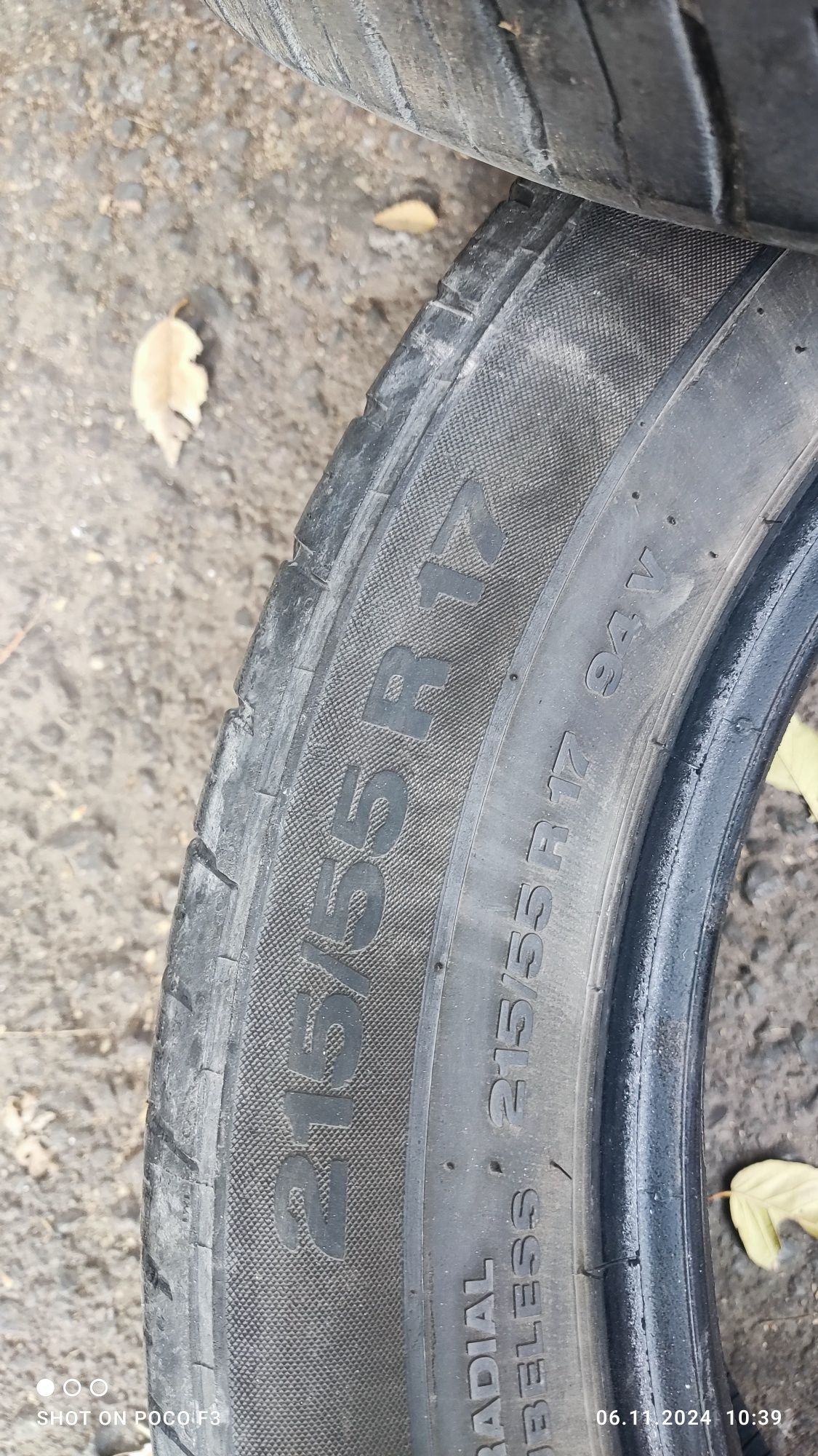 Продам летние шины, резину. 215/ 55R 17