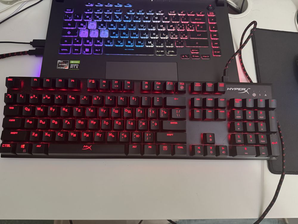 Hyperx alloy fps игровая клавиатура как новая
