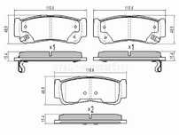 Колодки тормозные Hyundai Santa fe
