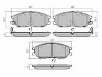 Колодки тормозные передние Hyundai Santa fe