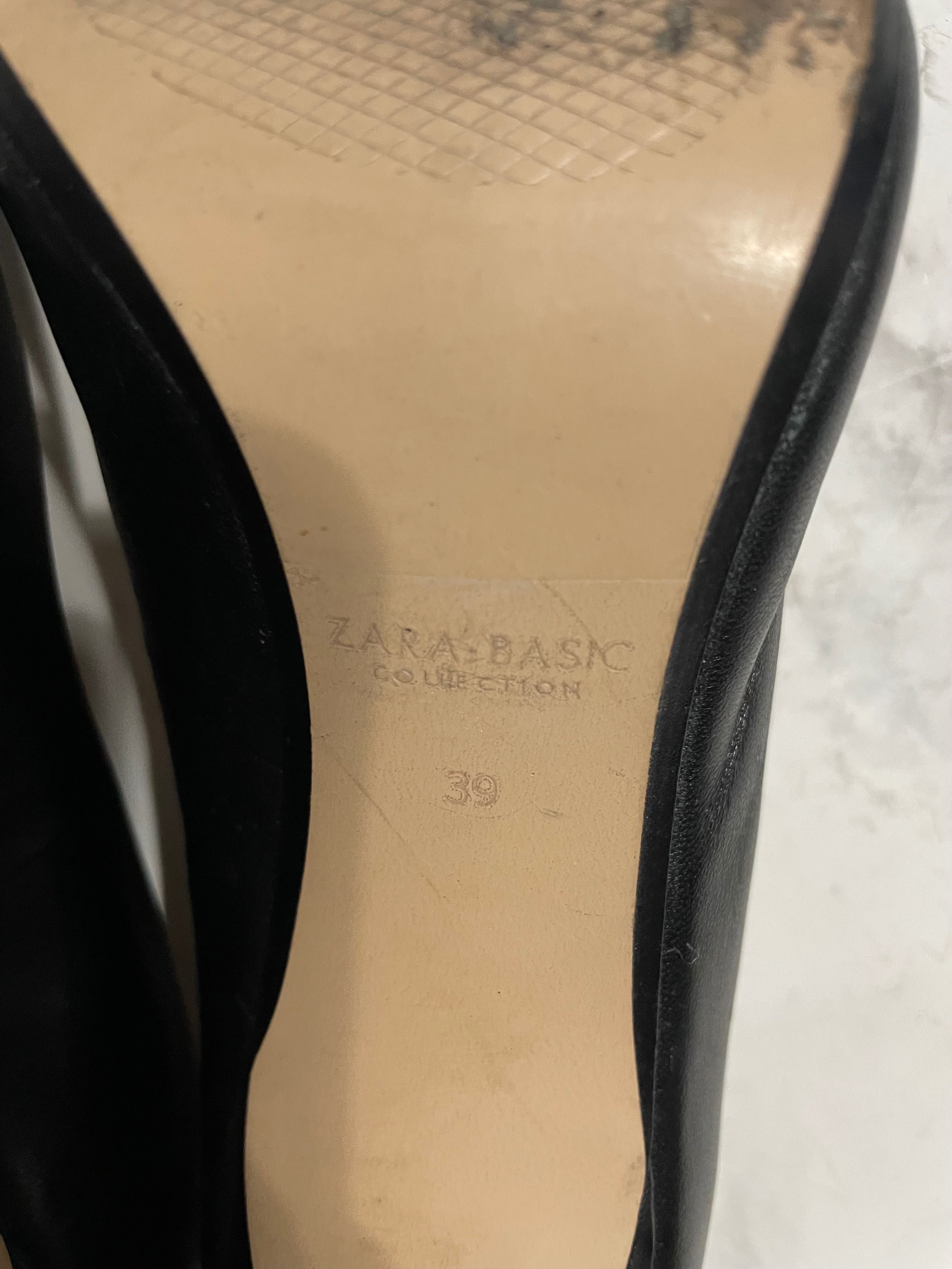 Туфли кожаные ZARA