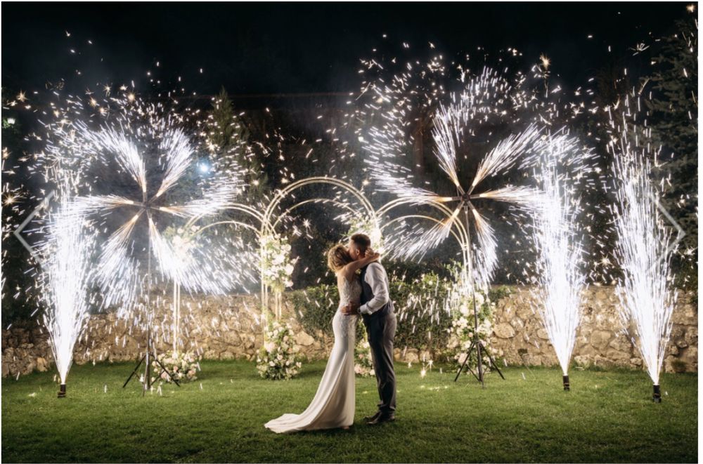 Предложение руки и сердца! Надпись MARRY ME! Холодные фонтаны!