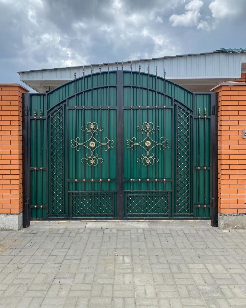 Распашные Ворота Калитка Ковка Навес Купить на Заказ Доставка Тегін