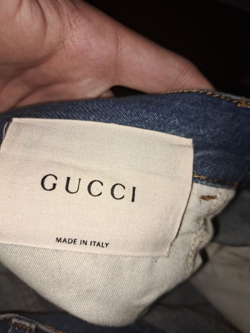 Gucci jeans свежих коллекций