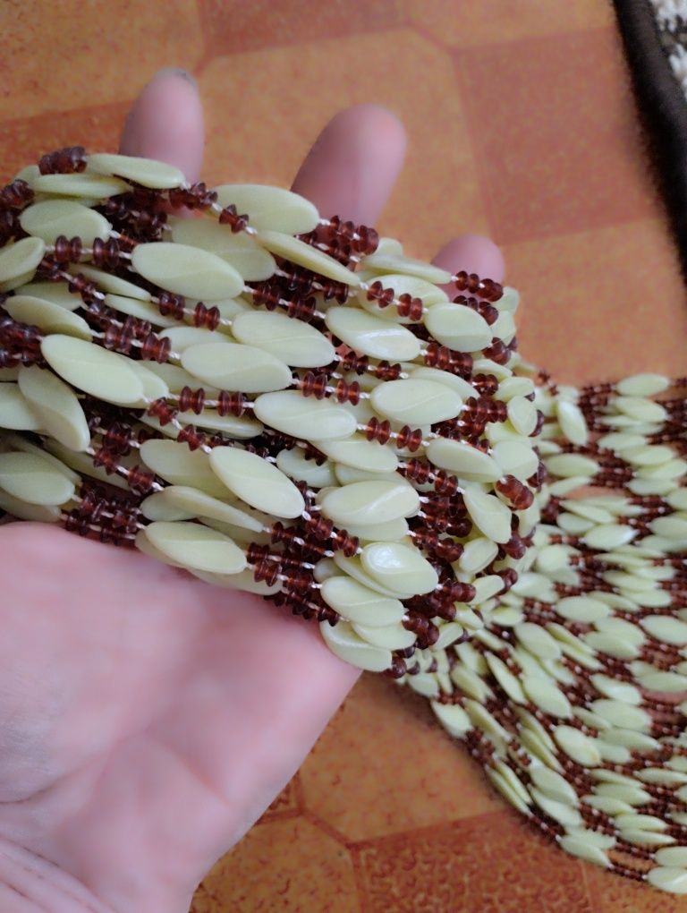 Дверная штора из пластиковых бусин СССР