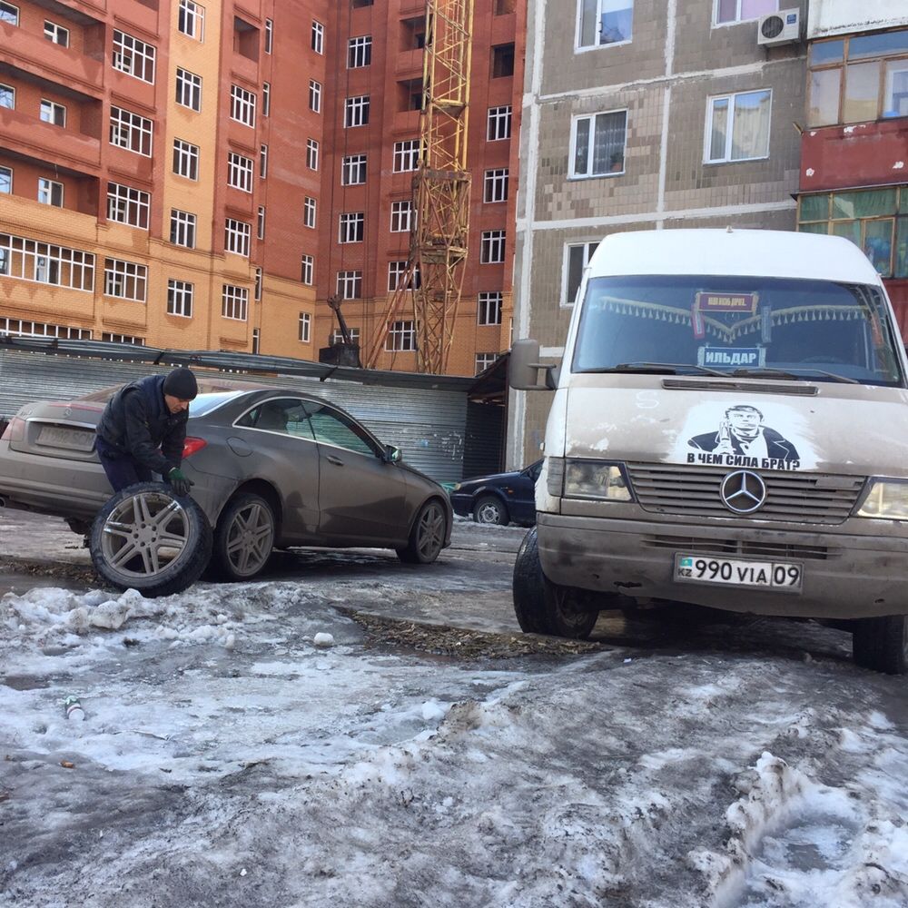 Шиномонтаж на колесах в Караганде