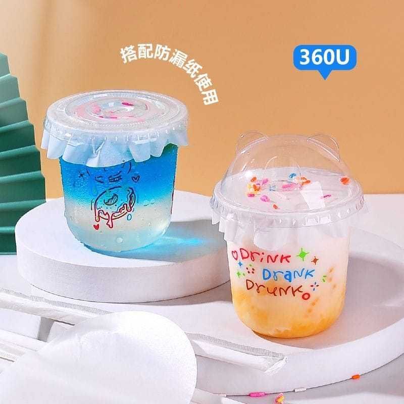 Стаканы с принтом, Бабл ти, тапиока, сухие напитки, топпинг Bubble tea