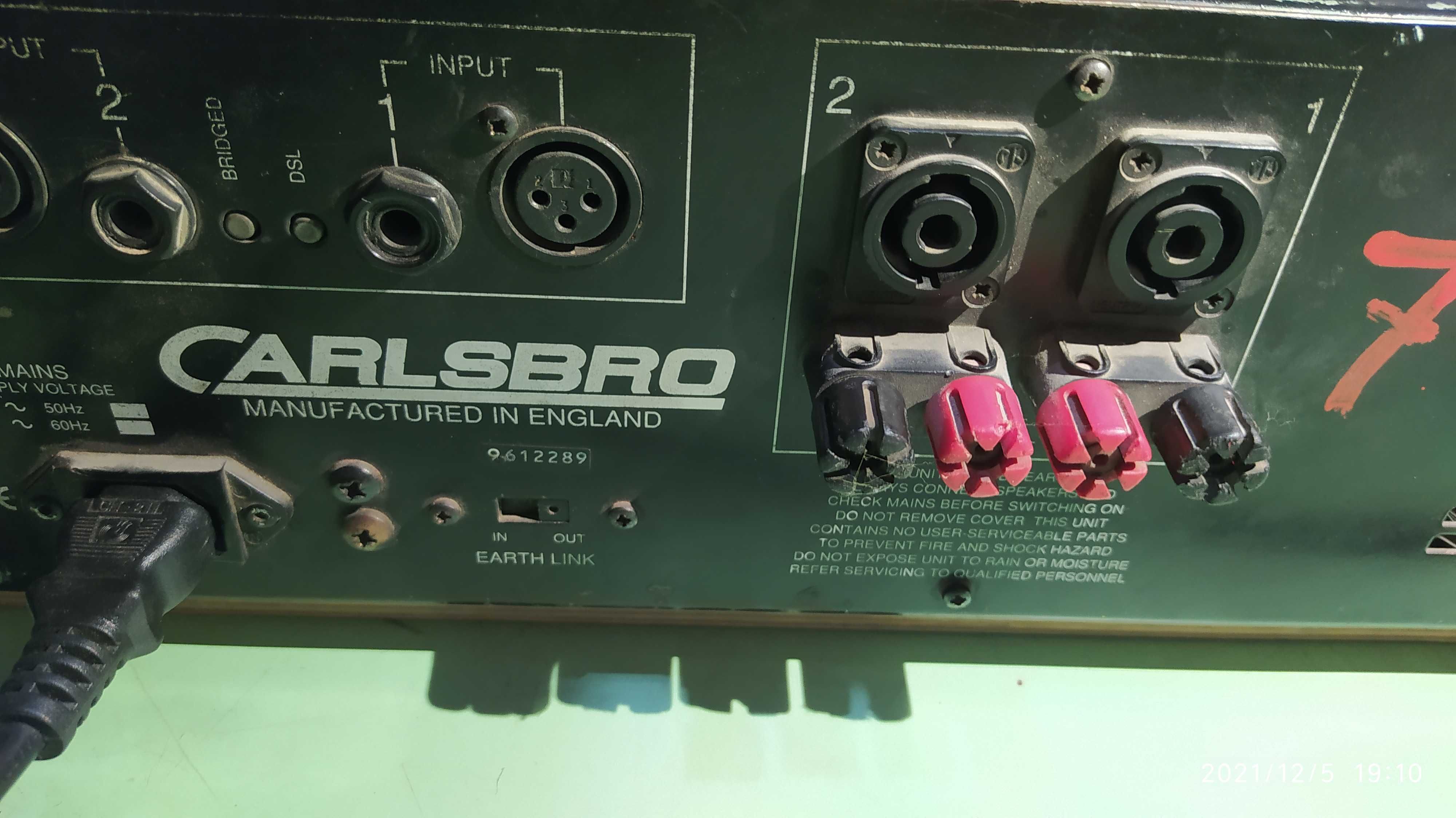 Продам усилитель Carlsbro CPX800. Оригинал. Полностью рабочий.