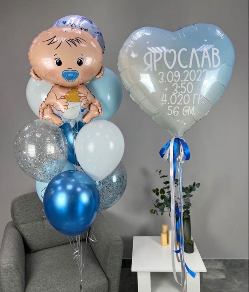 Гелиевые шары на выписку Астана доставка есть