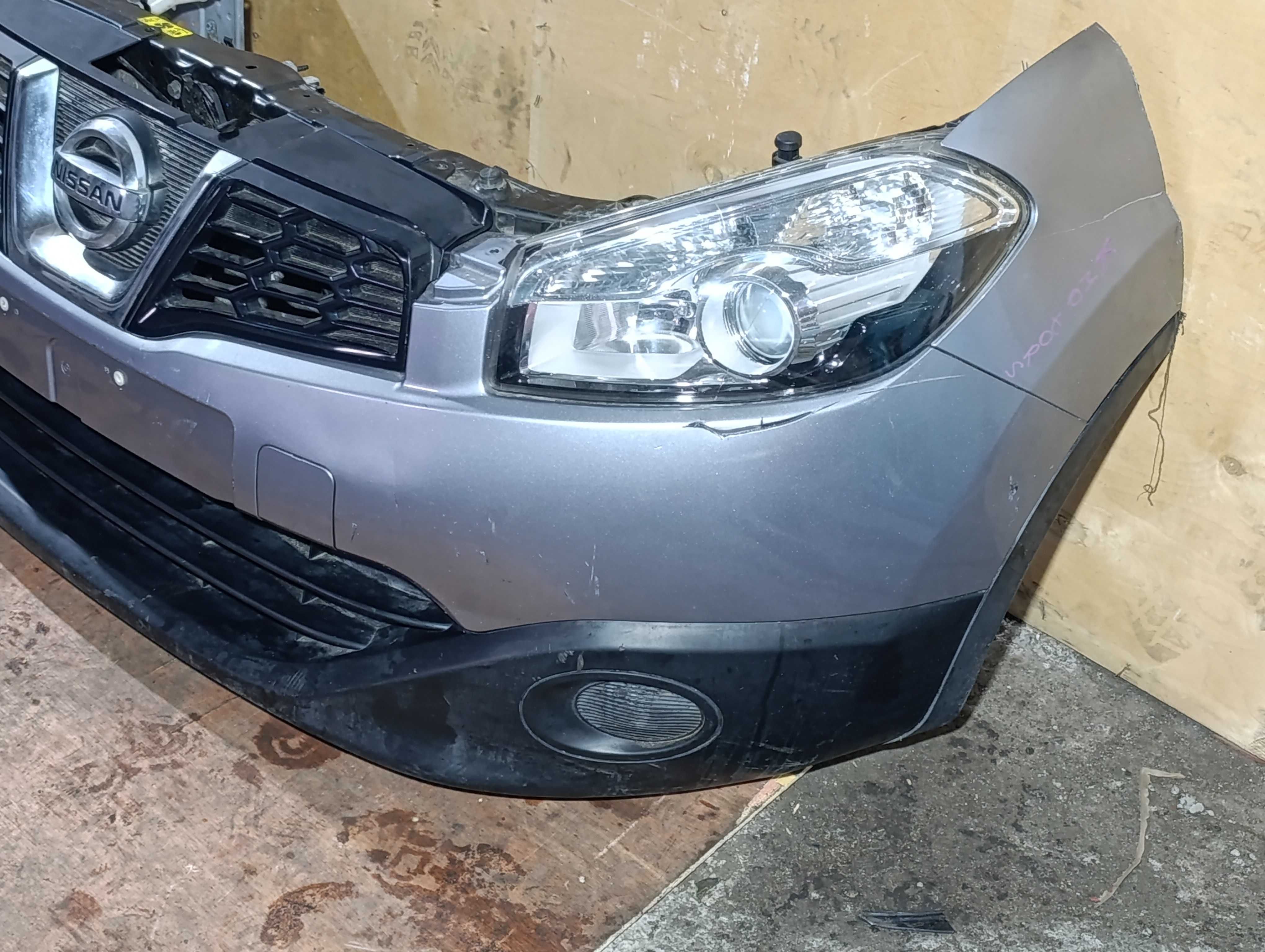 Ноускат морда Nissan Qashqai J10 Рест без правой фары 10-13г