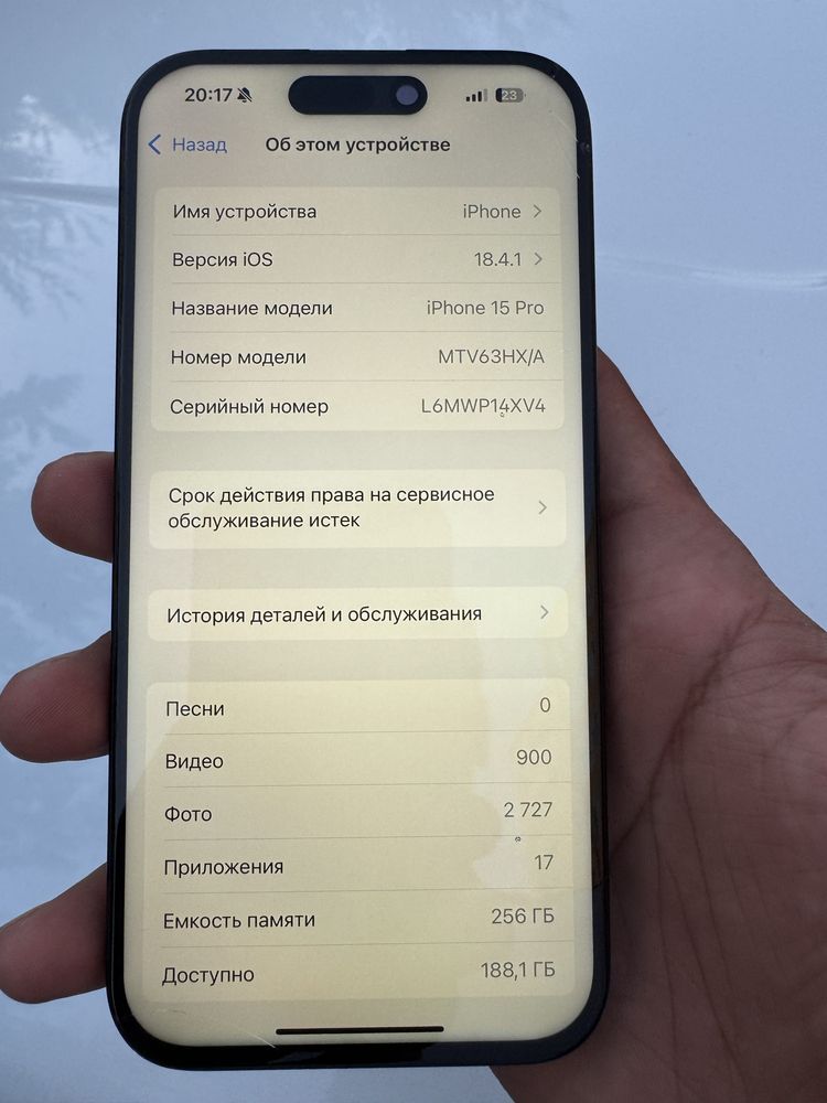iPhone 15 pro 256