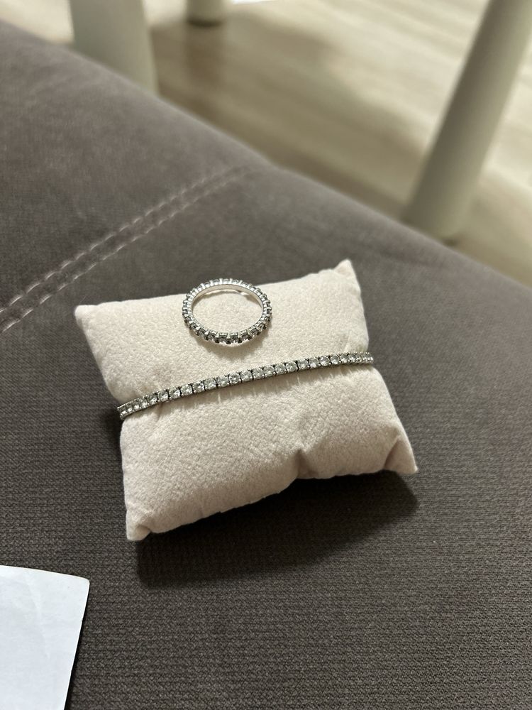 Серебро фианиты комплект