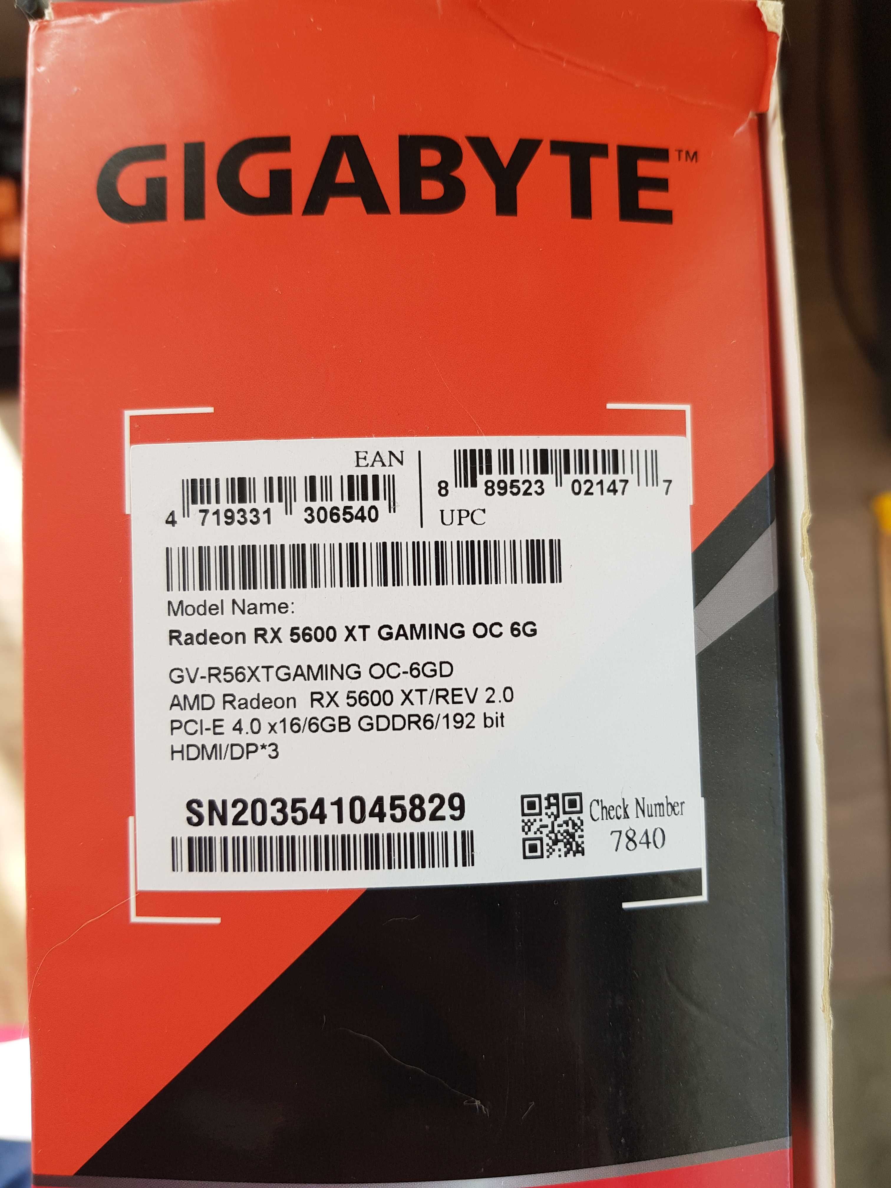 Видеокарта Gigabyte AMD Radeon RX 5600 XT GAMING OC