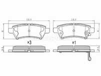 Колодки тормозные зад  Nissan Pathfinder