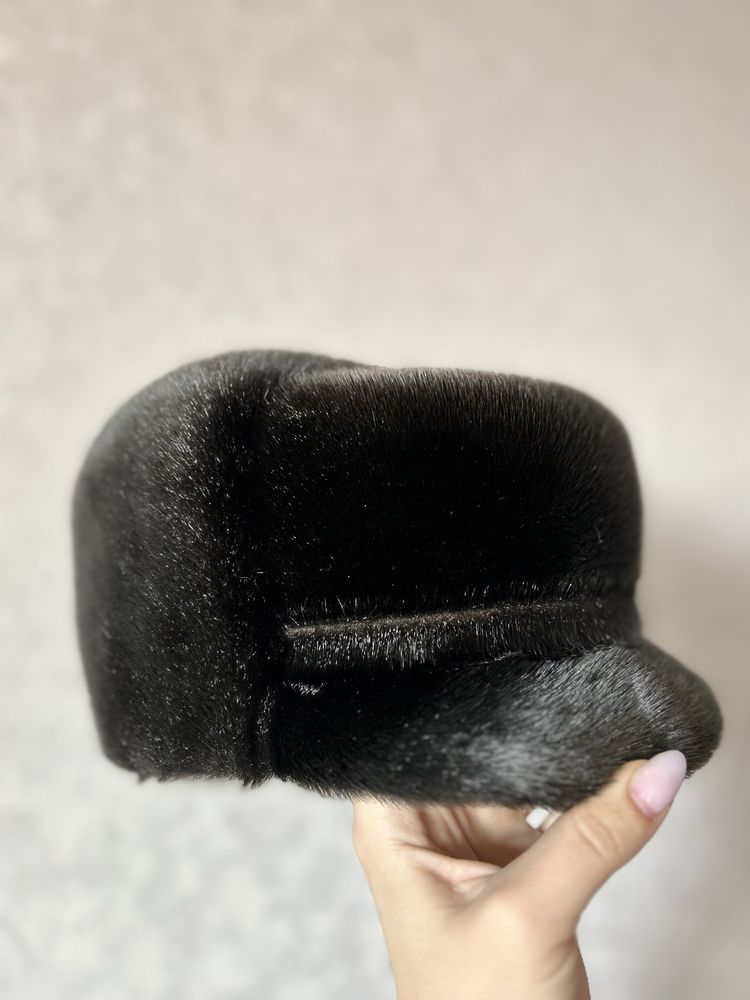 Продам шапку из голубой норки