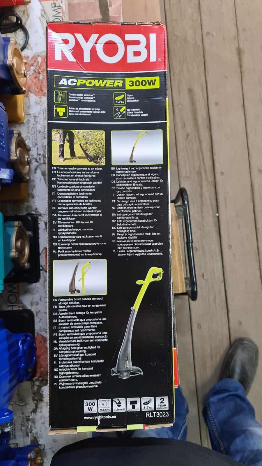 Триммер электрический, газонокосилка RYOBI