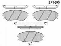 Колодки тормозные передние Hyundai Santa fe