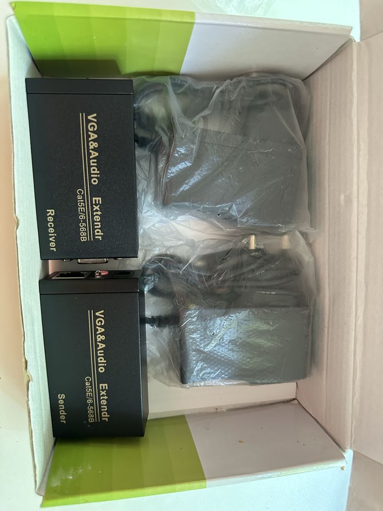 удлинитель VGA/аудиосигнала по RJ45, модель FY-1225A