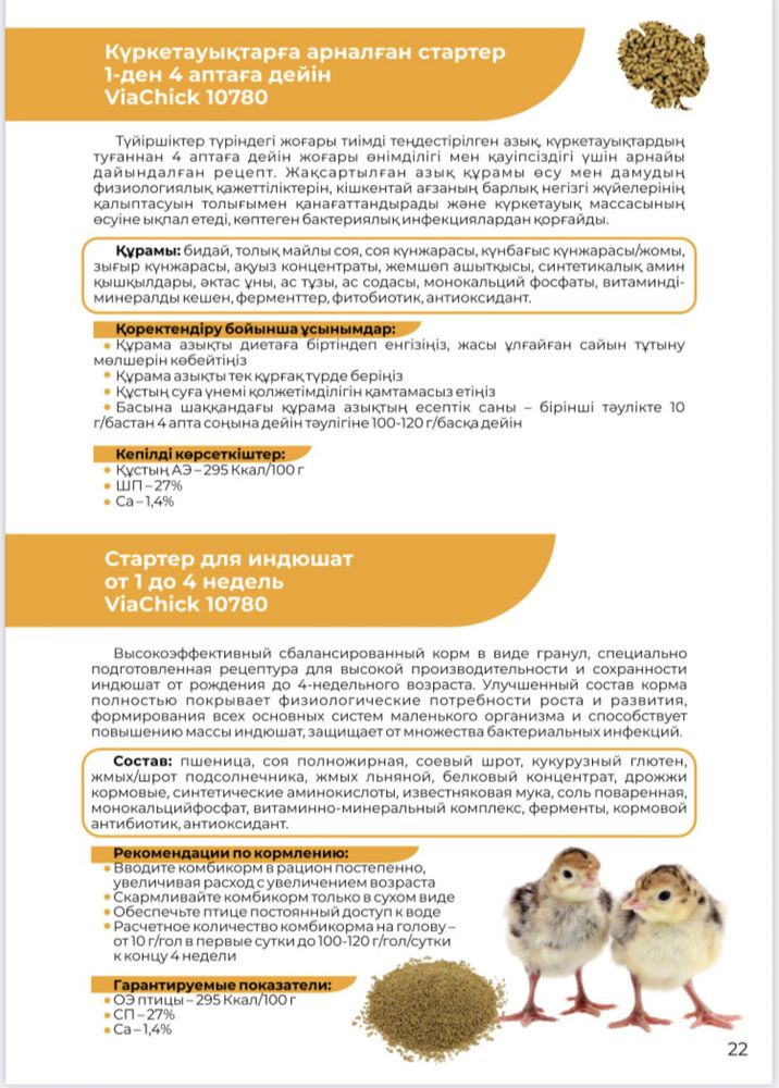 Комбикорм для индейки пк-11